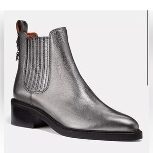 Coach Women's Metallic Leather Chelsea Boot